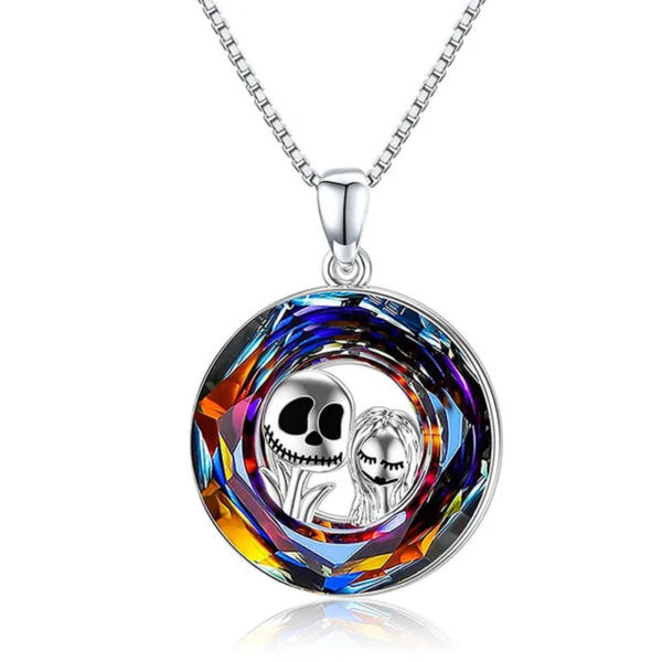 Fashion Income Skull Necklace for Women Classic Color Crystal Skull Couple Pendant Jewelry Elegant Ladies Accessories Girl Gifts