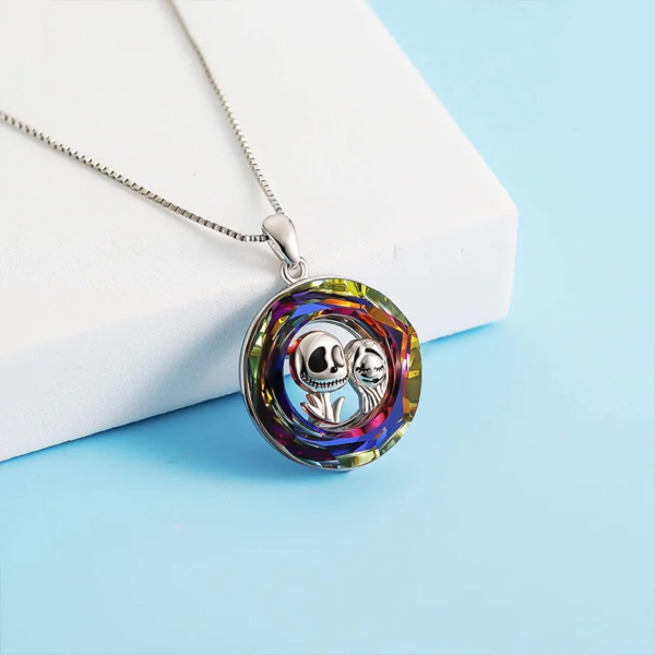 Fashion Income Skull Necklace for Women Classic Color Crystal Skull Couple Pendant Jewelry Elegant Ladies Accessories Girl Gifts - Image 3