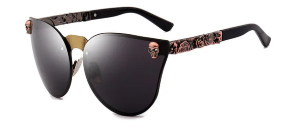 SHAUNA Cool Gothic Sunglasses Crystal Skull Women Steampunk Sunglasses Retro Men Punk Shades UV400 - Image 9