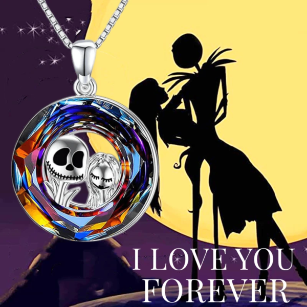 Fashion Income Skull Necklace for Women Classic Color Crystal Skull Couple Pendant Jewelry Elegant Ladies Accessories Girl Gifts - Image 2