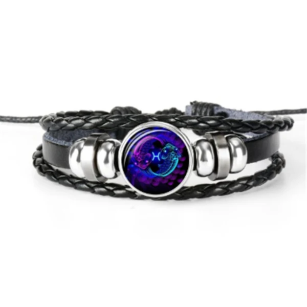 Zodiac Constellation Bracelet Braided Design Bracelet for Men Women Kids - Image 17