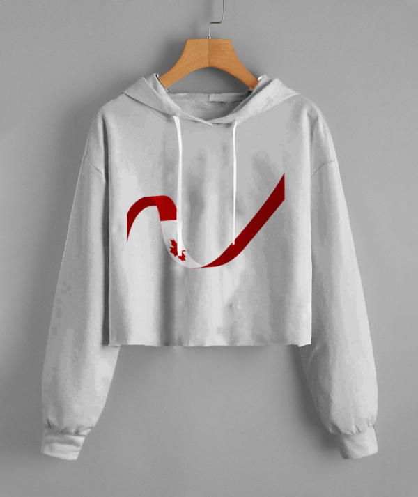 Lady'S Fleece Cropped Hoodie | LS12000 Lane Seven - Image 4