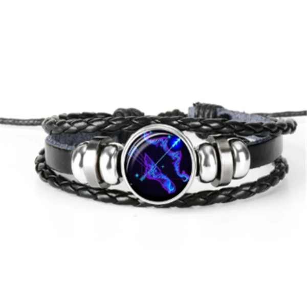 Zodiac Constellation Bracelet Braided Design Bracelet for Men Women Kids - Image 18